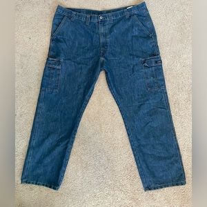 Wrangler Men's Cargo Jeans 6 Pocket  - Relaxed Fit 46x32